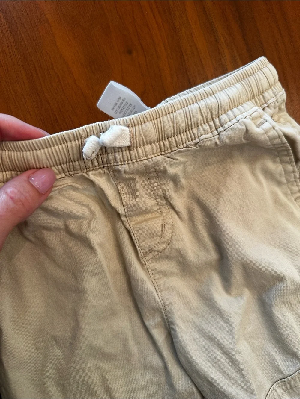 Scene & Heard Boys Kids Cotton Jogger Pants Cream size 18 months